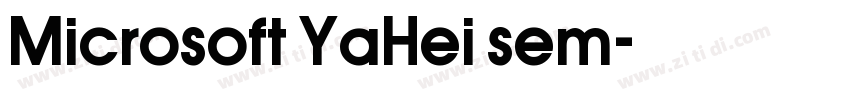 Microsoft YaHei sem字体转换